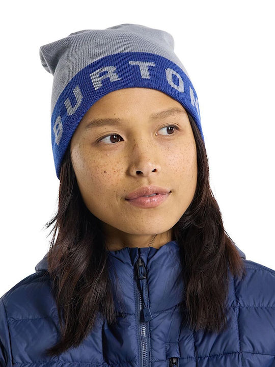 Burton Billboard Recycled Beanie Unisex Reversible Σκούφος Πλεκτός σε Γκρι χρώμα