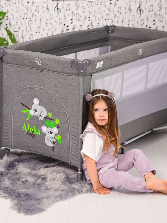 Lorelli Noemi Playpen 2 Levels with Mattress Blue Surf 127x65cm