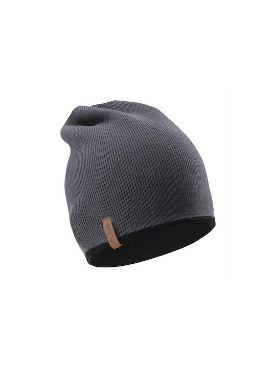 Trend Beanie Căciulă Pentru Bărbați cu Tricotat Coastă în Culoare Neagră