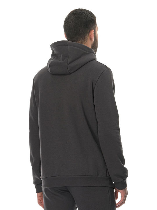 Athlos Sport Herren Sweatshirt mit Kapuze und Taschen Gray