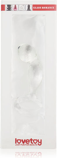 Lovetoy Romance Curved Anal Plug Transparent 11.9cm