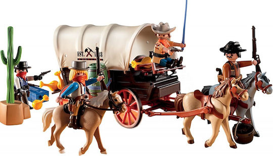 Playmobil Western Supply Transport Cart in Ambush for 4-10 years old
