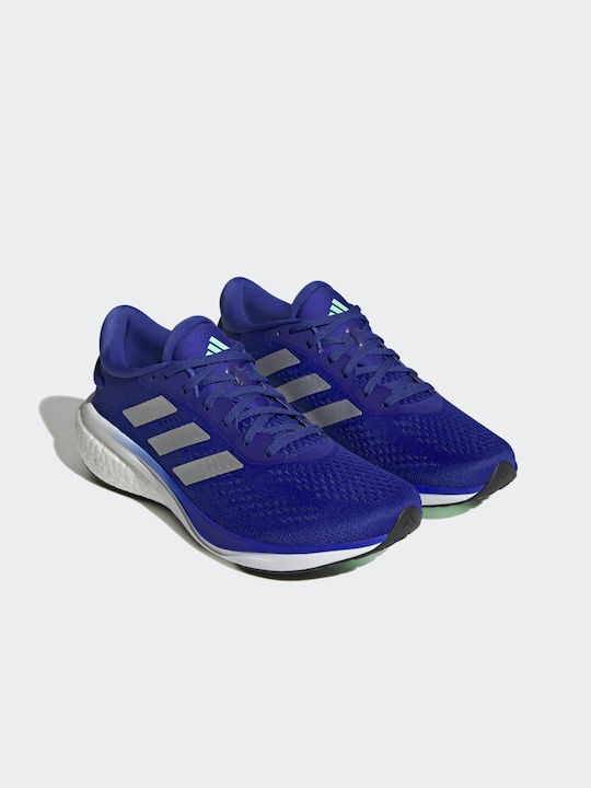 Adidas Supernova 2.0 Ανδρικά Αθλητικά Παπούτσια Running Lucid Blue / Silver Metallic / Cloud White