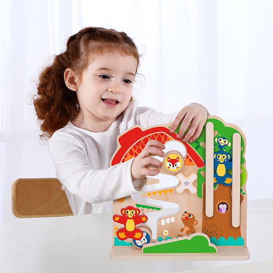 Tooky Toys Labyrinth Aktivitätstafel aus Holz für 18++ Monate