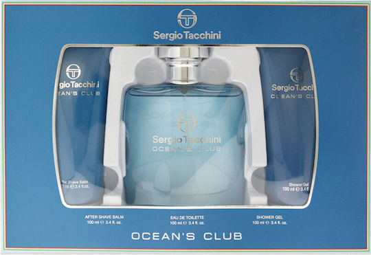 Sergio Tacchini Ocean Club Ανδρικό Σετ με Eau de Toilette 3τμχ