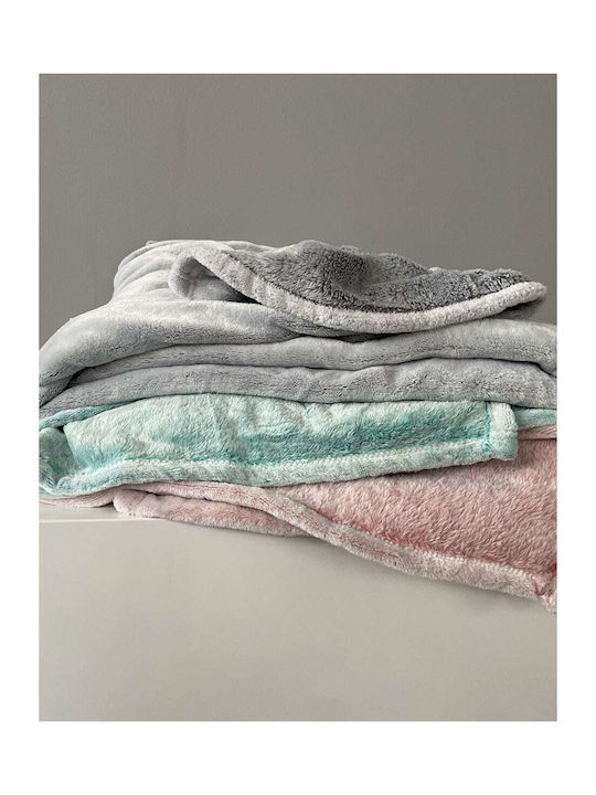 Pennie Arctic Samtige Decke Couch 127x152cm Rosa