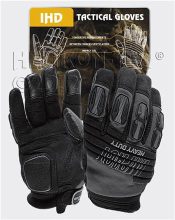 Helikon Tex Impact Heavy Duty Militärhandschuhe Schwarz in Schwarz Farbe