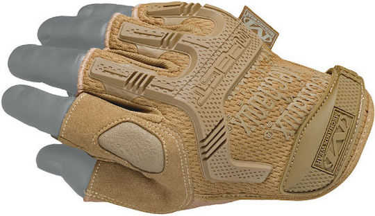 Mechanix Wear M-Pact Fingerless Militärhandschuhe Coyote in Beigem Farbton