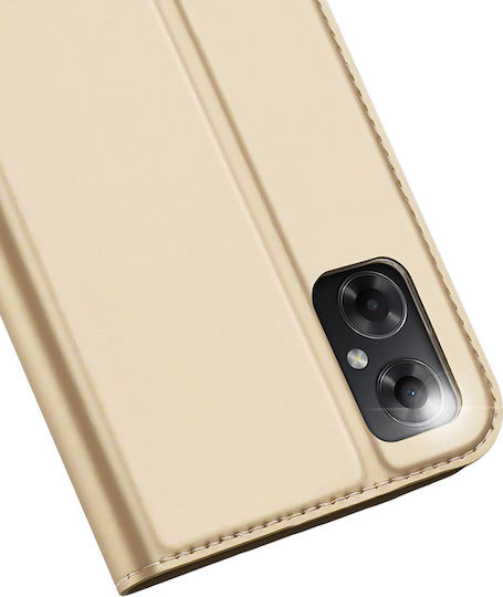 Dux Ducis Skin Pro Книга Изкуствена кожа Златист (Redmi 10 5G)