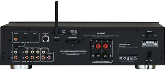 Advance Acoustic Ολοκληρωμένος Ενισχυτής Hi-Fi Stereo PlayStream A1 52W/8Ω Μαύρος