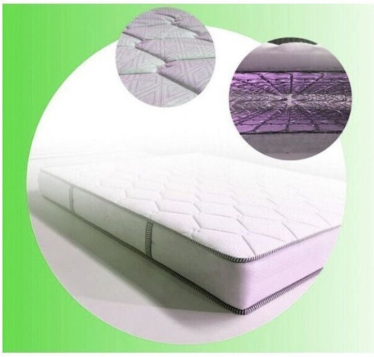 Achaia Strom Economy Anatomic Semi-double Ortopedie Saltea 120x190x21cm cu Arcuri