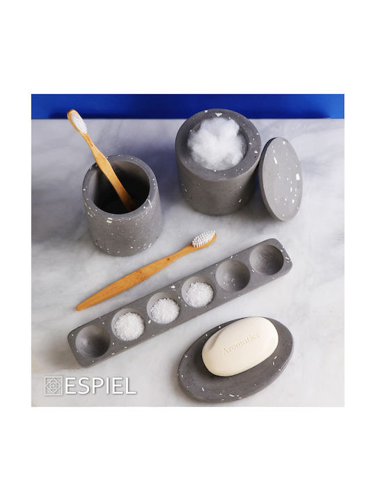 Espiel Vază Decorativă Beton Gri 10x10x9cm 1buc