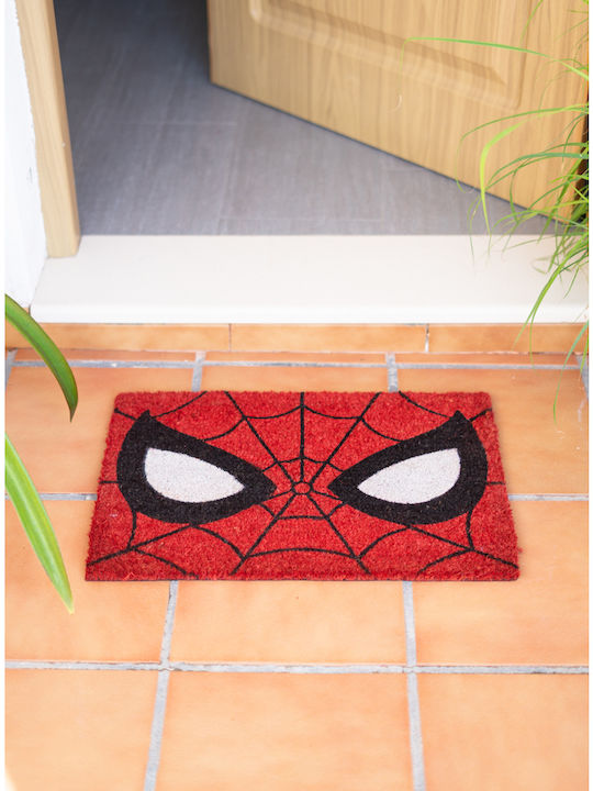 Grupo Erik Covor de Intrare din Cocos cu Suport Antiderapant Spiderman Roșu 40x60buc