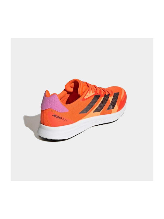 Adizero RC 4 Мъжки Спортни обувки Running Ударно Оранжево / Ядро Черно / Импулсно Люляково