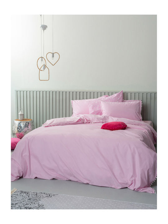 Palamaiki Duvet Cover Cotton Queen 230x240 Pon Pon Lilac