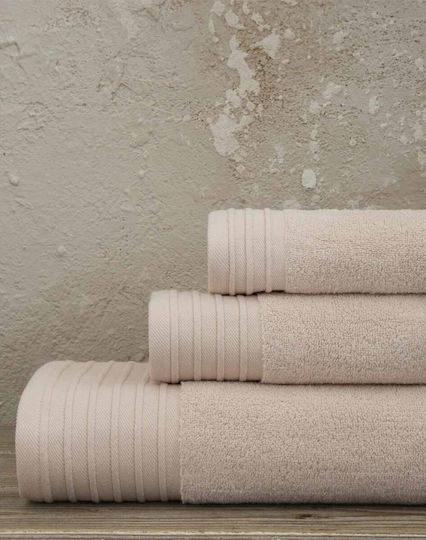Nima Handtuch Feel Fresh 40x60εκ. Cloudy Beige Gewicht 500gr/m²