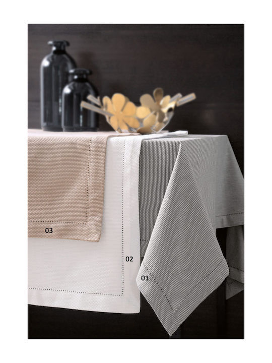 Rythmos Tablecloth Cotton Batavia 02 Grey 140x180cm