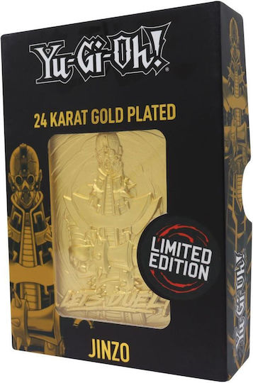 FaNaTtik Yu-Gi-Oh: Jinzo Gold Plated Metal Card Ρέπλικα μήκους 5εκ.