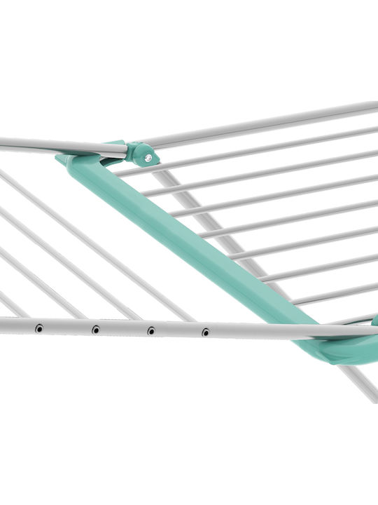 Metaltex Capri Πτυσσόμενη Απλώστρα Δαπέδου από Μέταλλο με Μήκος Απλώματος 20m