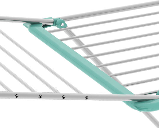 Metaltex Metaltex Folding Floor Clothes Drying Rack with Hanging Length 20m