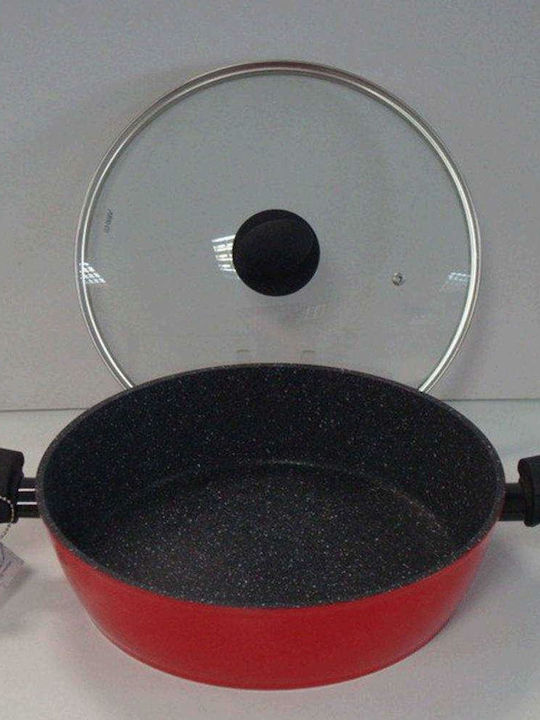 Cook-Shop Marblestone Ρηχή Κατσαρόλα από Αλουμίνιο 30cm