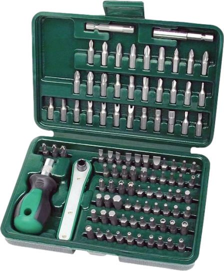 Mannesmann Screwdriver Ratchet with 99 Interchangeable Tips