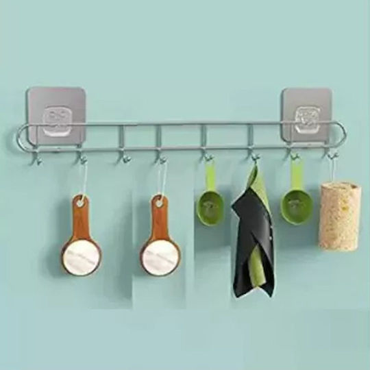 Factory Kitchen Hanger Metallic 47cm Silver