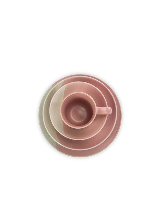 Viosarp Deep Porcelain Pink Plate with Diameter 23.5cm