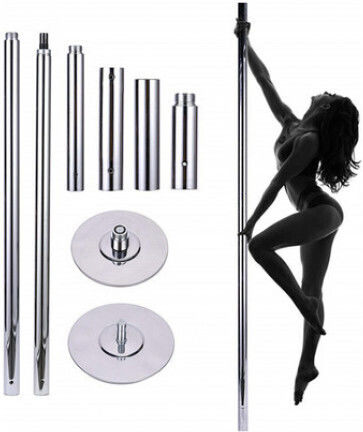 Mijo Bară Pole Dancing Extensibil 223-275cm Argintiu