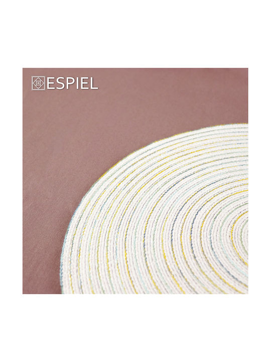 Espiel Σουπλά Πλαστικό Λευκό 38x38cm