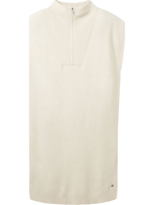 Mini Knitted Beige Dress