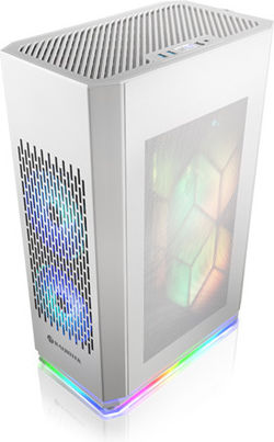 Raijintek Ophion Elite Gaming Mini-Turm Computergehäuse mit Seitenfenster Weiß