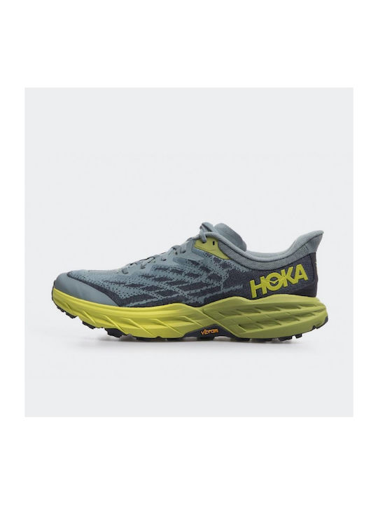 Sky Run Speedgoat 5 Sport Shoes Trail Running Stone Blue / Dark Citron