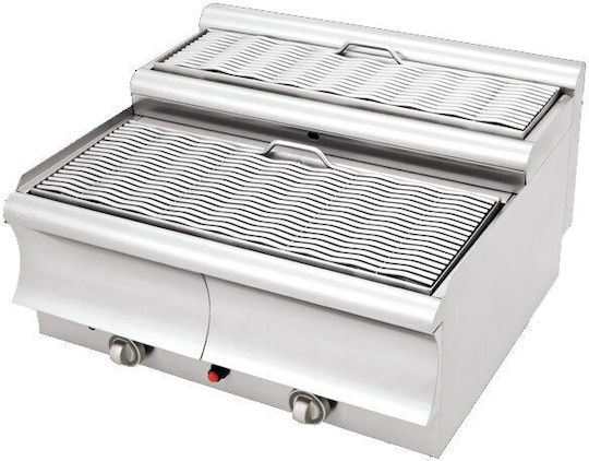 Visvardis Γκριλιέρα Υγραερίου 20kW με Διαστάσεις 80x70x32cm