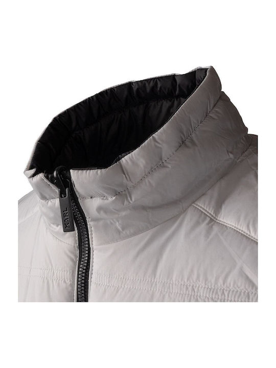 Ärmellos Jacke Puffer Schwarz