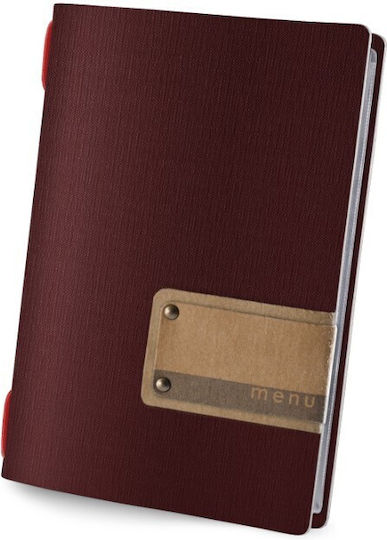 DAG Style Menü-Halter in Burgundisch Farbe Golfo Glossy