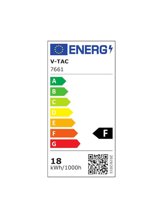 V-TAC Deckenleuchte für den Außenbereich mit integriertem LED in Weiß Farbe 7661