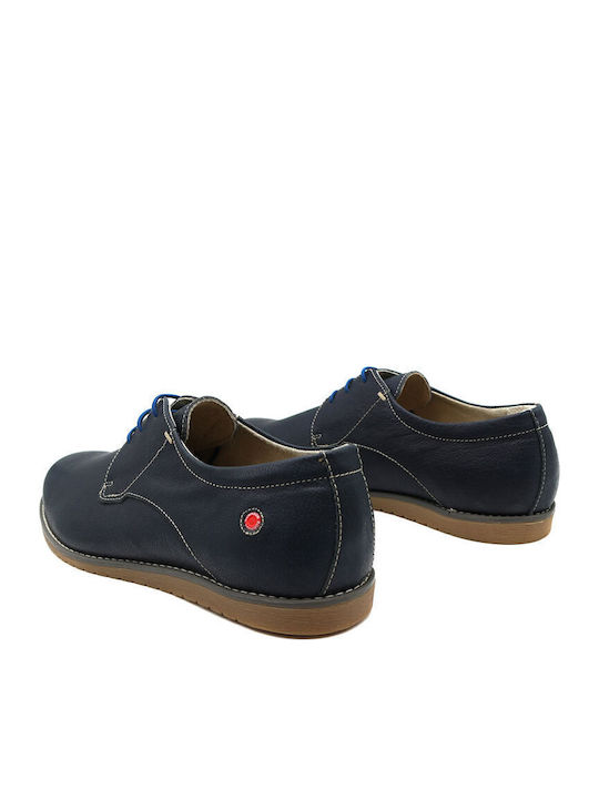 Δερμάτινα Ανδρικά Casual Παπούτσια Navy Blue