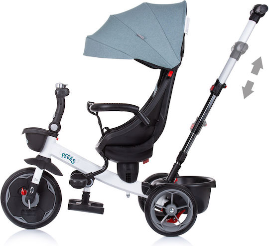Chipolino Pegas Convertible Kids Tricycle with Parental Handle for 18 Months Blue