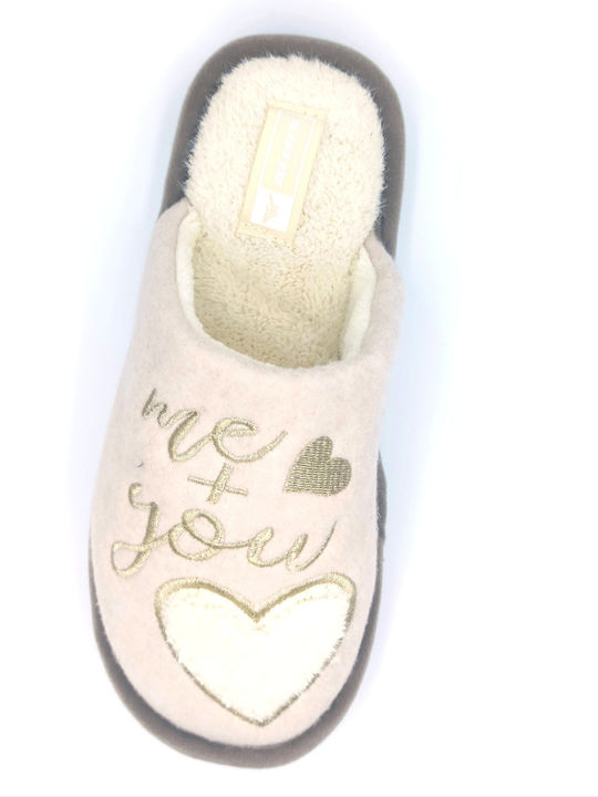 Jomix 2457 Women's Slipper In Beige Colour