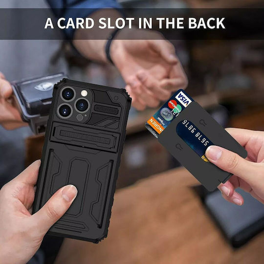 Tel Protect Combo Umschlag Rückseite Kunststoff Schwarz (iPhone 13)