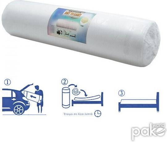 Pakketo Nemesis Double Ergonomic Mattress Double-Sided Roll Pack 140x200x20cm with Independent Springs