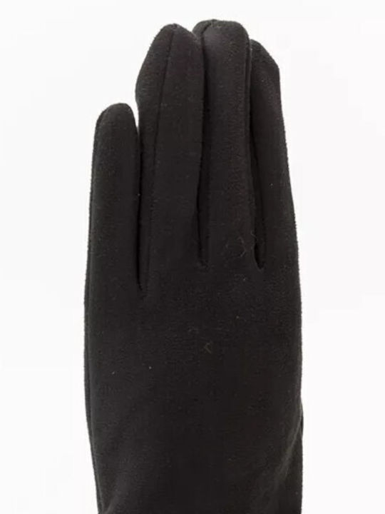 Fragola Μαύρα Γυναικεία Γάντια με Γούνα