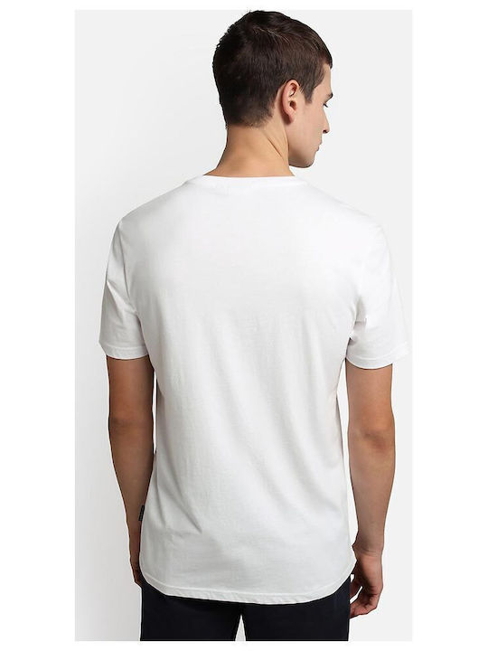 Napapijri Herren T-Shirt Kurzarm Weiß