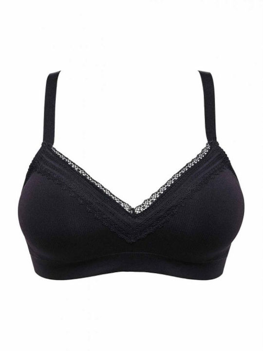 Sans Complexe Wireless Agathe Bralette Σουτιέν Μαύρο