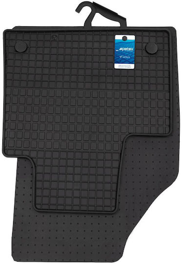 Petex Set of Front and Rear Mats 2pcs for Mercedes-Benz Citan 2012 Black