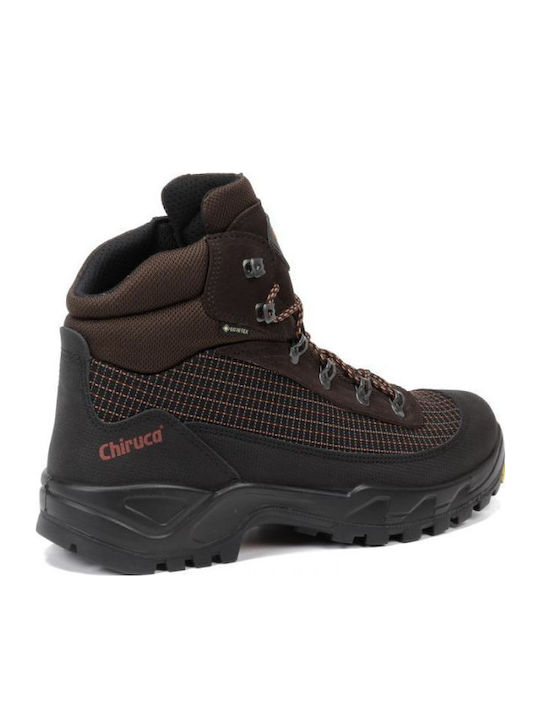 Chiruca Jaguar 50 GTX Men's Hiking Boots Waterproof with Gore-Tex Membrane Brown