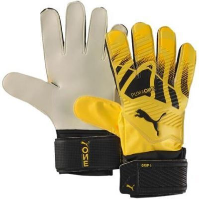PUMA One Grip 3 Torwarthandschuhe Erwachsene Gelb