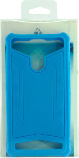 Powertech Back Cover έως 5" Μπλε