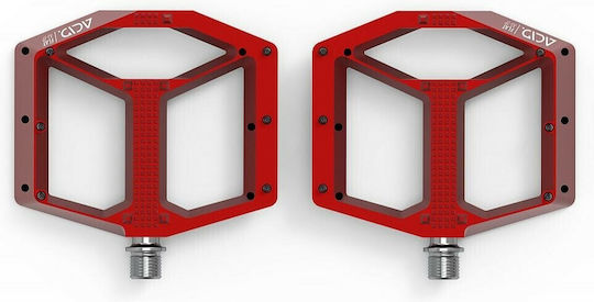 CUBE Acid A3-ZP Flat Bicycle Pedals Red